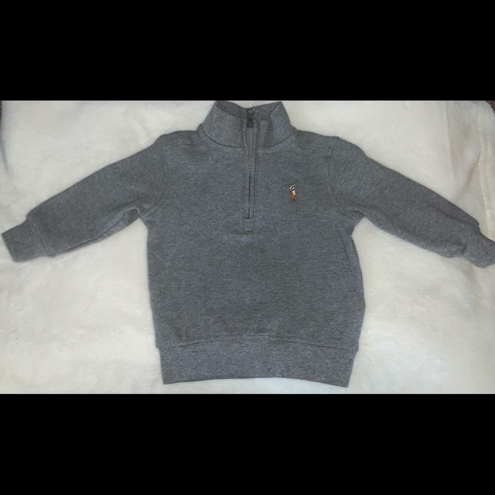 Ralph Lauren baby boy 1/2 zip sweatshirt